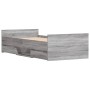 Bettgestell in Sonoma-Grau mit Kopf- und Fußteil 90x200 cm von , Betten und Lattenroste - Ref: Foro24-3203808, Preis: 195,44 ...