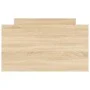 Bed frame with Sonoma oak headboard and footboard 100x200 cm by , Beds and slatted bases - Ref: Foro24-3203798, Price: 185,47...