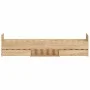 Bed frame with Sonoma oak headboard and footboard 100x200 cm by , Beds and slatted bases - Ref: Foro24-3203798, Price: 185,47...