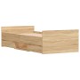 Estructura de cama con cabecero piecero roble Sonoma 100x200 cm de , Camas y somieres - Ref: Foro24-3203798, Precio: 188,26 €...