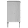 SENJA Kommode Rattan-Optik aus massivem weißem Kiefernholz 80x40x80cm von , Schubladen - Ref: Foro24-358023, Preis: 104,19 €,...