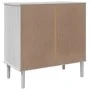 SENJA Kommode Rattan-Optik aus massivem weißem Kiefernholz 80x40x80cm von , Schubladen - Ref: Foro24-358023, Preis: 104,19 €,...