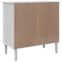 SENJA Kommode Rattan-Optik aus massivem weißem Kiefernholz 80x40x80cm von , Schubladen - Ref: Foro24-358023, Preis: 105,35 €,...