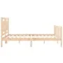 Bettgestell mit Massivholzkopfteil 160x200 cm von , Betten und Lattenroste - Ref: Foro24-3192176, Preis: 147,10 €, Rabatt: %