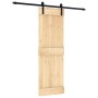 Puerta corredera con herrajes madera maciza de pino 70x210 cm by , Doors - Ref: Foro24-3202986, Price: 152,65 €, Discount: %