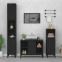 Juego de muebles de baño 3 pzas madera contrachapada negro de , Muebles de baño - Ref: Foro24-3185622, Precio: 203,18 €, Desc...