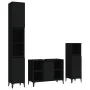 Juego de muebles de baño 3 pzas madera contrachapada negro de , Muebles de baño - Ref: Foro24-3185622, Precio: 203,18 €, Desc...