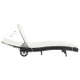 Sun loungers with wheels and cushions 2 units black synthetic rattan by , Loungers - Ref: Foro24-3078465, Price: 336,56 €, Di...