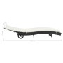 Sun loungers with wheels and cushions 2 units black synthetic rattan by , Loungers - Ref: Foro24-3078465, Price: 336,56 €, Di...