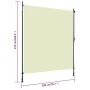 Cremefarbenes Rollo für den Außenbereich, 200 x 270 cm von , Jalousien und Jalousien - Ref: Foro24-145942, Preis: 78,93 €, Ra...