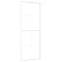 Schiebetür aus ESG-Glas und weißem Aluminium, 76 x 205 cm von , Türen für zu Hause - Ref: Foro24-151669, Preis: 164,69 €, Rab...