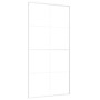 ESG glass and white aluminum sliding door 102.5x205 cm by , Doors for the home - Ref: Foro24-151676, Price: 175,68 €, Discoun...