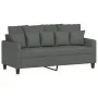 Sofa set with cushions 3 pieces dark gray fabric by , Sofas - Ref: Foro24-3201657, Price: 476,64 €, Discount: %