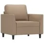 Cappuccino synthetic leather 3-piece sofa set with cushions by , Sofas - Ref: Foro24-3201744, Price: 576,04 €, Discount: %