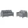 Sofa set with cushions 2 pieces light gray fabric by , Sofas - Ref: Foro24-3201648, Price: 422,48 €, Discount: %