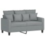 Sofa set with cushions 2 pieces light gray fabric by , Sofas - Ref: Foro24-3201648, Price: 429,72 €, Discount: %