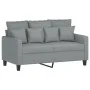 Sofa set with cushions 2 pieces light gray fabric by , Sofas - Ref: Foro24-3201648, Price: 422,48 €, Discount: %