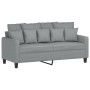 Sofa set with cushions 2 pieces light gray fabric by , Sofas - Ref: Foro24-3201648, Price: 429,72 €, Discount: %