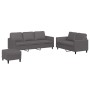 Gray synthetic leather 3-piece sofa set with cushions by , Sofas - Ref: Foro24-3201767, Price: 501,70 €, Discount: %