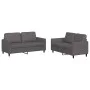Gray synthetic leather 2-piece sofa set with cushions by , Sofas - Ref: Foro24-3201752, Price: 363,68 €, Discount: %