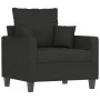 Black fabric armchair 60 cm by , Sofas - Ref: Foro24-359255, Price: 145,04 €, Discount: %
