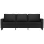 3-seater sofa in black synthetic leather 180 cm by , Sofas - Ref: Foro24-359338, Price: 278,65 €, Discount: %
