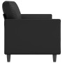 3-seater sofa in black synthetic leather 180 cm by , Sofas - Ref: Foro24-359338, Price: 278,65 €, Discount: %
