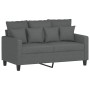 2-Sitzer-Sofa aus dunkelgrauem Stoff, 120 cm von , Sofas - Ref: Foro24-359260, Preis: 231,39 €, Rabatt: %