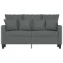 2-seater sofa in dark gray fabric 120 cm by , Sofas - Ref: Foro24-359260, Price: 230,11 €, Discount: %