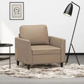 Cappuccino-colored synthetic leather armchair 60 cm by , Sofas - Ref: Foro24-359327, Price: 142,38 €, Discount: %