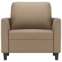 Cappuccino-colored synthetic leather armchair 60 cm by , Sofas - Ref: Foro24-359327, Price: 142,38 €, Discount: %
