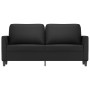 Sofá de 2 plazas de cuero sintético negro 140 cm de , Sofás - Ref: Foro24-359333, Precio: 222,59 €, Descuento: %