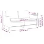 2-Sitzer-Sofa aus schwarzem Kunstleder 140 cm von , Sofas - Ref: Foro24-359333, Preis: 219,25 €, Rabatt: %