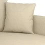 Sofa set with cushions 3 pieces cream fabric by , Sofas - Ref: Foro24-3201634, Price: 621,00 €, Discount: %