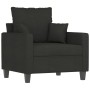 Sofa set with cushions 3 pieces black fabric by , Sofas - Ref: Foro24-3201636, Price: 623,36 €, Discount: %