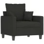 Sofa set with cushions 3 pieces black fabric by , Sofas - Ref: Foro24-3201636, Price: 613,20 €, Discount: %