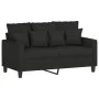 Sofagarnitur mit Kissen 3-teilig aus schwarzem Stoff von , Sofas - Ref: Foro24-3201636, Preis: 613,20 €, Rabatt: %