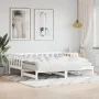 Sofá cama nido madera maciza de pino blanco 90x200 cm de , Camas y somieres - Ref: Foro24-836157, Precio: 180,45 €, Descuento: %