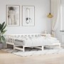Sofá cama nido madera maciza de pino blanco 90x200 cm