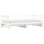 Sofá cama nido madera maciza de pino blanco 90x200 cm