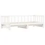 Sofá cama nido madera maciza de pino blanco 90x200 cm de , Camas y somieres - Ref: Foro24-836157, Precio: 180,45 €, Descuento: %