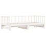 Sofá cama nido madera maciza de pino blanco 90x200 cm