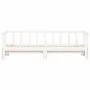 Sofá cama nido madera maciza de pino blanco 90x200 cm de , Camas y somieres - Ref: Foro24-836157, Precio: 180,45 €, Descuento: %