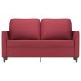 2 seater sofa in wine red synthetic leather 120 cm by , Sofas - Ref: Foro24-359331, Price: 215,54 €, Discount: %
