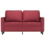Sofá de 2 plazas de cuero sintético rojo vino 120 cm de , Sofás - Ref: Foro24-359331, Precio: 201,02 €, Descuento: %