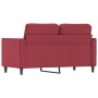 2 seater sofa in wine red synthetic leather 120 cm by , Sofas - Ref: Foro24-359331, Price: 215,54 €, Discount: %
