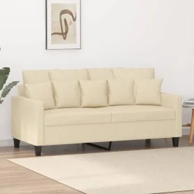 2-seater cream fabric sofa 140 cm by , Sofas - Ref: Foro24-359269, Price: 241,29 €, Discount: %