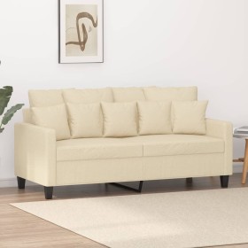 2-Sitzer-Sofa aus cremefarbenem Stoff, 140 cm von , Sofas - Ref: Foro24-359269, Preis: 245,65 €, Rabatt: %