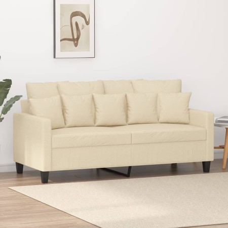 2-seater cream fabric sofa 140 cm by , Sofas - Ref: Foro24-359269, Price: 245,65 €, Discount: %