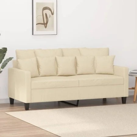 2-seater cream fabric sofa 140 cm by , Sofas - Ref: Foro24-359269, Price: 241,29 €, Discount: %